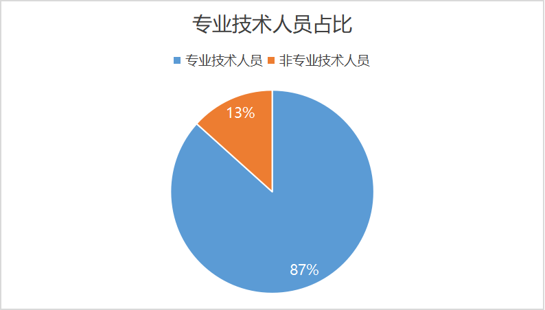 专业技术人员占比